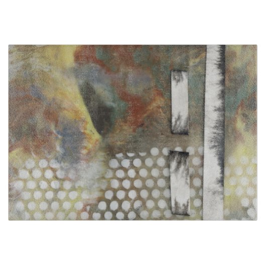 Gemarmorte Pixel II Schneidebrett (Vorderseite)