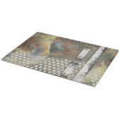 Gemarmorte Pixel II Schneidebrett (Ecke)