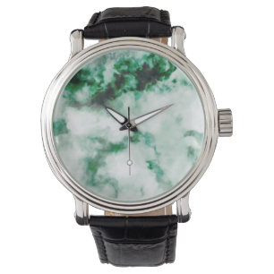 Gemarmorte Quarz-Beschaffenheit Armbanduhr