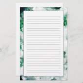 Gemarmorte Quarz-Beschaffenheit Briefpapier (Vorne/Hinten)