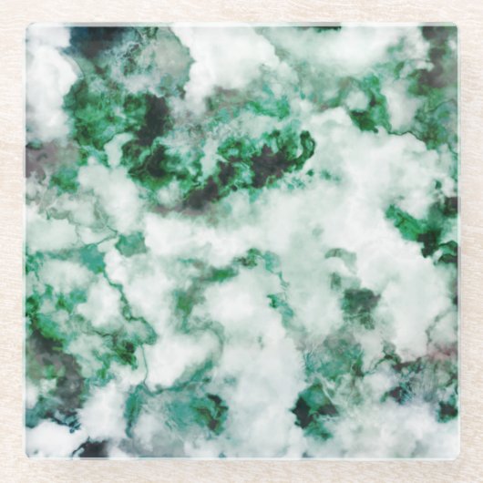 Gemarmorte Quarz-Beschaffenheit Glasuntersetzer (Vorderseite)
