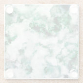 Gemarmorte Quarz-Beschaffenheit Glasuntersetzer (Rückseite)