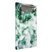 Gemarmorte Quarz-Beschaffenheit Mini Klemmbrett (Schrägansicht)