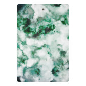 Gemarmorte Quarz-Beschaffenheit Mini Klemmbrett (Rückseite)