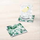 Gemarmorte Quarz-Beschaffenheit Rechteckiger Pappuntersetzer (Vor Ort)