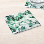 Gemarmorte Quarz-Beschaffenheit Rechteckiger Pappuntersetzer (angewinkelt)