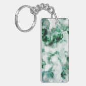 Gemarmorte Quarz-Beschaffenheit Schlüsselanhänger (Vorderseite links)