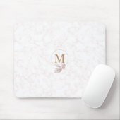Gemarmorte Rosen-u. Goldmit buchstaben Mousepad (Mit Mouse)