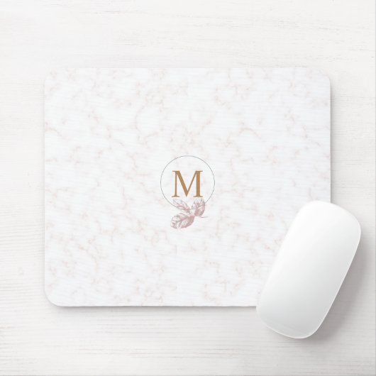 Gemarmorte Rosen-u. Goldmit buchstaben Mousepad (Mit Mouse)