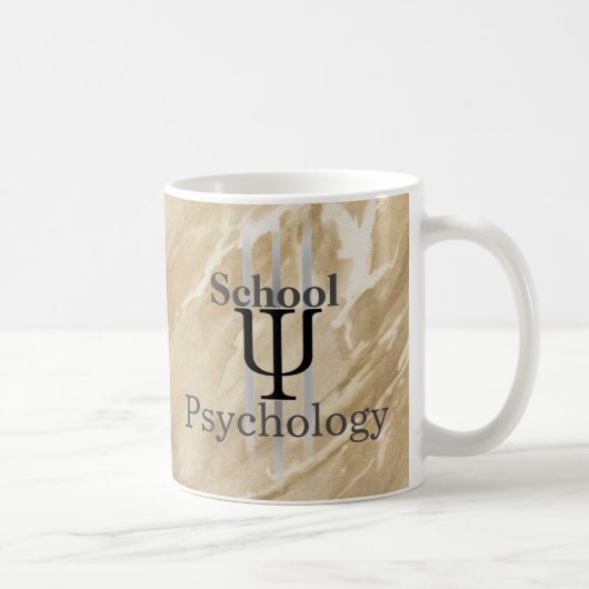 Gemarmorte Schulpsychologie-Kaffee-Tasse Kaffeetasse (Rechts)