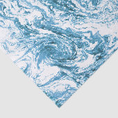 Gemarmorter abstrakter Entwurf | blau und weiß Seidenpapier (Ausschnitt)
