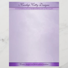 Gemarmorter lila personalisierter Briefkopf