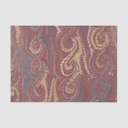 Gemarmortes Enden-Papier Seidenpapier (Vorderseite)