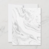 Gemarmortes Frühstück Einladung (Rückseite)