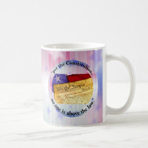 "Gemäß der Verfassung steht niemand über dem Geset Kaffeetasse