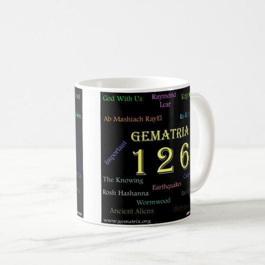 GEMATRIA 126 TASSE (VorderseiteRechts)