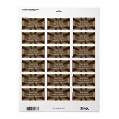 Gemeichter Erntedank Türkei - Adressaufkleber (Vorne)