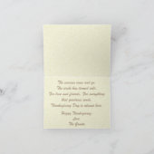 Gemeichter Erntedank Türkei - Feiertagskarte (Innenseite)