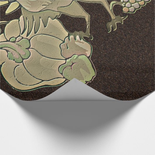 Gemeichter Erntedank Türkei - Geschenkpapier (Ecke)