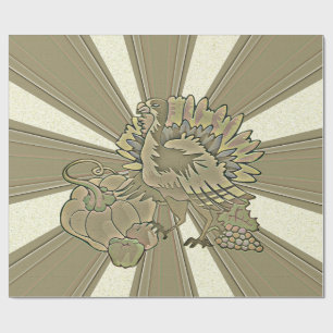 Gemeichter Erntedank Türkei - Geschenkpapier