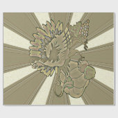 Gemeichter Erntedank Türkei - Geschenkpapier (Flach)