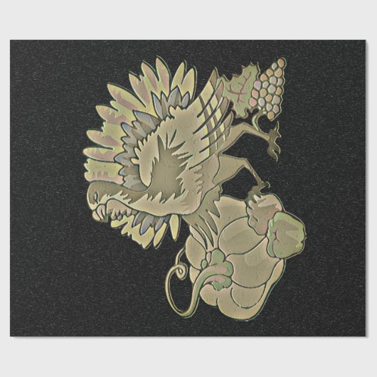 Gemeichter Erntedank Türkei - Geschenkpapier (Flach)