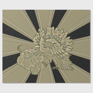 Gemeichter Erntedank Türkei - Geschenkpapier