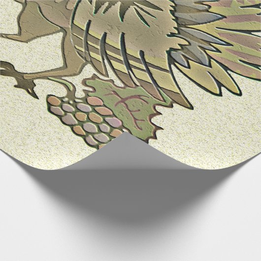 Gemeichter Erntedank Türkei - Geschenkpapier (Ecke)