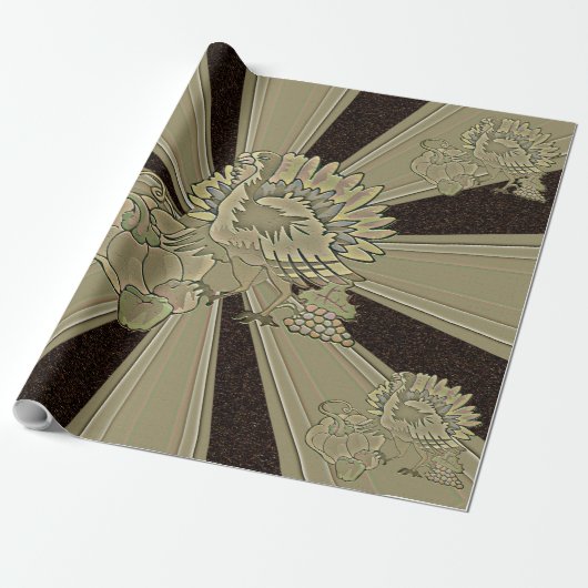 Gemeichter Erntedank Türkei - Geschenkpapier (Ungerollt)