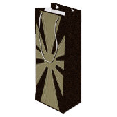 Gemeichter Erntedank Türkei - Geschenktüte Für Weinflaschen (Rückseite Schrägansicht)