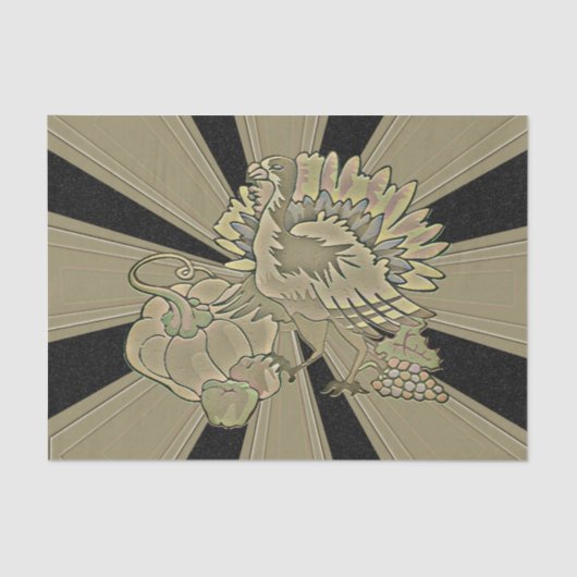 Gemeichter Erntedank Türkei - Seidenpapier (Vorderseite)