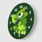 Gemein Baby Dragon Große Wanduhr (Winkel)