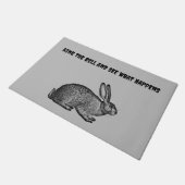 Gemein Bunny Doormat Fußmatte (Schrägansicht)