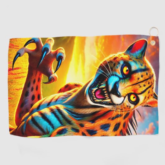 Gemein Cheetah Golfhandtuch (Horizontal)