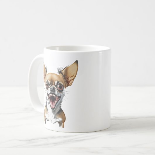 Gemein Chihuahua | Funny Dogs Kaffeetasse (Vorderseite Links)