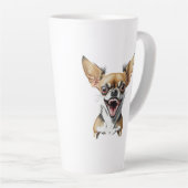 Gemein Chihuahua | Funny Dogs Milchtasse (Rechte Ecke)