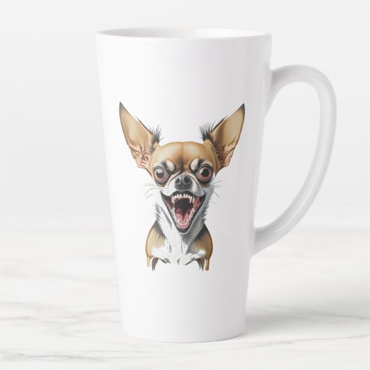 Gemein Chihuahua | Funny Dogs Milchtasse (Rechts)