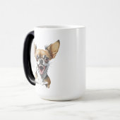 Gemein Chihuahua | Funny Dogs Verwandlungstasse (Vorderseite Links)