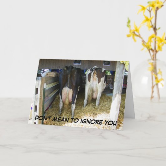 Gemein, DICH AM 40. NICHT ZU IGNORIEREN Karte (Gelbe Blume)