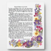 Gemein Mother Plaque Fotoplatte (Vorderseite)