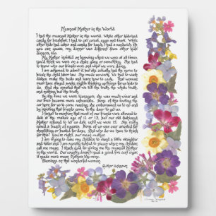 Gemein Mother Plaque Fotoplatte