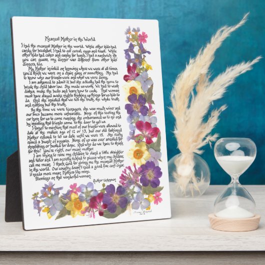 Gemein Mother Plaque Fotoplatte (Seite)