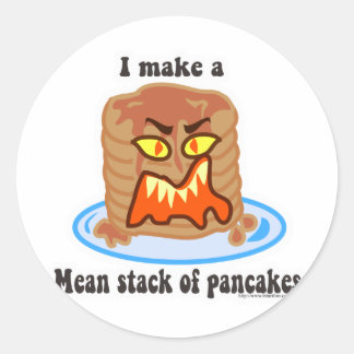 Gemein Pancake Runder Aufkleber