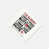 Gemein, um Ihre Tasten zu drücken Sarcastic Zitat  Serviette (Ecke)