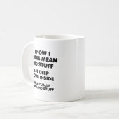 Gemein und Stuff Funny Mug Kaffeetasse (Vorderseite Links)