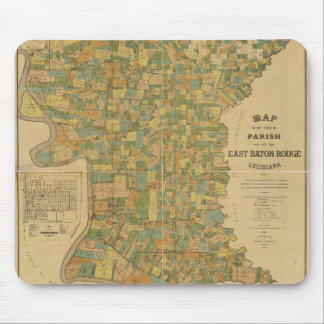 Gemeinde des OstBaton Rouge, Louisiana-Karte Mousepad