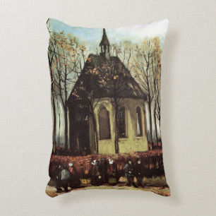 Gemeinde in der Kirche, Nuenen von Vincent van Gog Dekokissen
