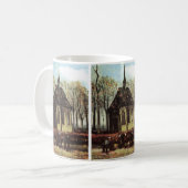 Gemeinde in der Kirche, Nuenen von Vincent van Gog Kaffeetasse (Vorderseite Links)