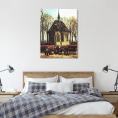 Gemeinde in der Kirche, Nuenen von Vincent van Gog Leinwanddruck (Insitu (Schlafzimmer))