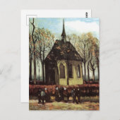 Gemeinde in der Kirche, Nuenen von Vincent van Gog Postkarte (Vorne/Hinten)